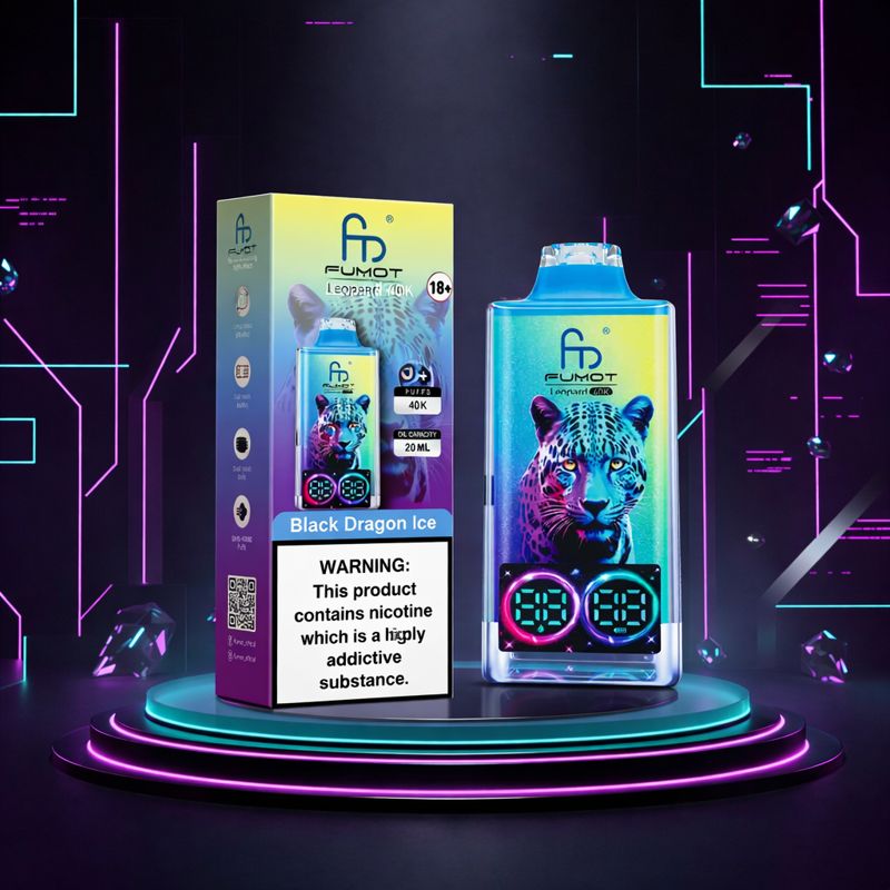 Fumot Leopard 40K Polska Jednorazowki E papieros Black Dragon Ice 40000 Buchow