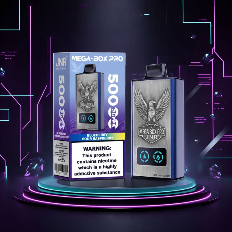 JNR MegaBoxPro 50K Polska Jednorazowki E papieros Blueberry Sour Raspberry 50000 Buchow