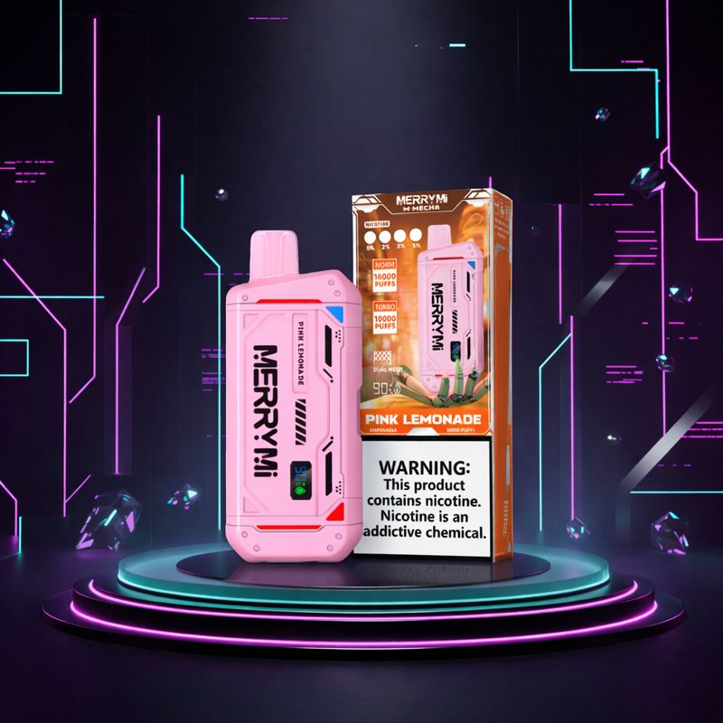Merry Mi M Mecha 16K Polska Jednorazowki E papieros Pink Lemonade 16000 Buchow